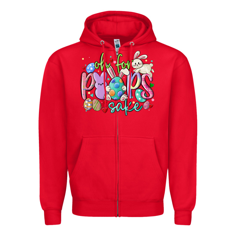 Oh For The Peeps Sake Zipper Hoodie by MaliasSmallBusiness | Teevron