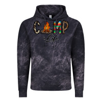 Cloud Black camp life Vintage Hoodie - CowhideDigitalArt