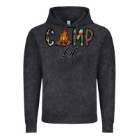 Vintage Black camp life Vintage Hoodie - CowhideDigitalArt