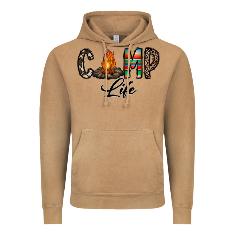 Camp Life Vintage Hoodie by CowhideDigitalArt | Teevron