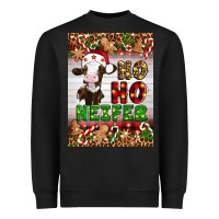Black Christmas Ho Ho Ho Heifer Heavyweight Sweatshirt - Artiststas