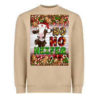Mushroom Christmas Ho Ho Ho Heifer Heavyweight Sweatshirt - Artiststas