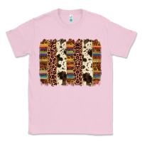 Bubblegum Pink serape sunflower cowhide leopard brushstroke Classic Tee - AdoDesignShop