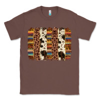 Chestnut serape sunflower cowhide leopard brushstroke Classic Tee - AdoDesignShop