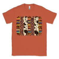 Copper serape sunflower cowhide leopard brushstroke Classic Tee - AdoDesignShop