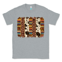 Heather Grey serape sunflower cowhide leopard brushstroke Classic Tee - AdoDesignShop
