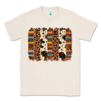 Natural serape sunflower cowhide leopard brushstroke Classic Tee - AdoDesignShop