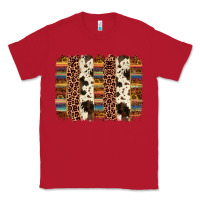 Red serape sunflower cowhide leopard brushstroke Classic Tee - AdoDesignShop