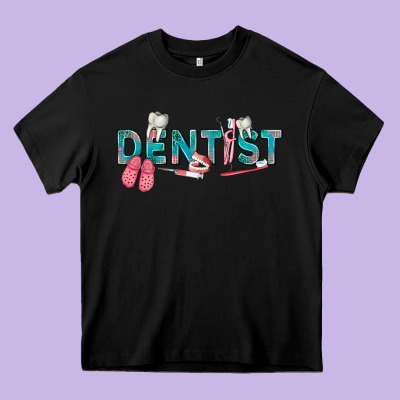 Dentist Heavy Core Tee Designed By Texasbilliewilder