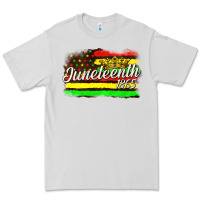 Dove Grey juneteenth 1865 with crown flag Premium Tee - texasbilliewilder