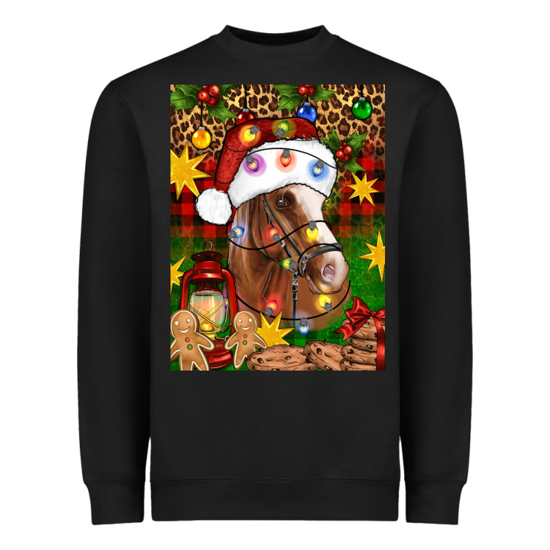 Christmas Horse Heavyweight Sweatshirt by Artiststas | Teevron