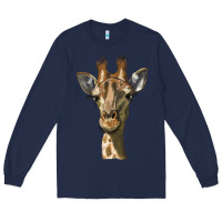 Navy giraffe head Long Sleeve Tee - LillyAllenDesigns