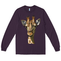 Plum giraffe head Long Sleeve Tee - LillyAllenDesigns