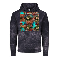 Cloud Black hunting deer american flag seamless pattern Vintage Hoodie - HRA Design Shop