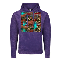 Cloud Purple hunting deer american flag seamless pattern Vintage Hoodie - HRA Design Shop