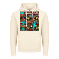 Vintage Artic hunting deer american flag seamless pattern Vintage Hoodie - HRA Design Shop