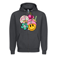 Smoke smiley face and school elementary Zipper Hoodie - MaliasSmallBusiness
