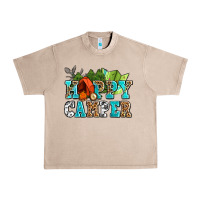 French Oak happy camper with trees and map Urban Heavy Tee - AdoDesignShop