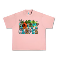 Salmon happy camper with trees and map Urban Heavy Tee - AdoDesignShop