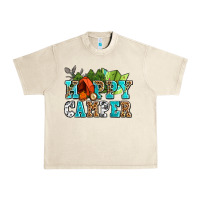 Sandshell happy camper with trees and map Urban Heavy Tee - AdoDesignShop