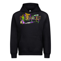 Black mardi gras pharmacist Urban Hoodie - CowGirlArtShop