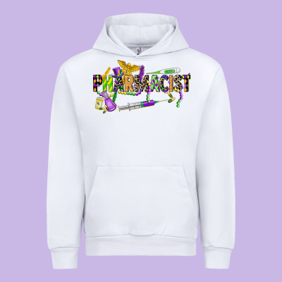 Mardi Gras Pharmacist Urban Hoodie Designed By Cowgirlartshop