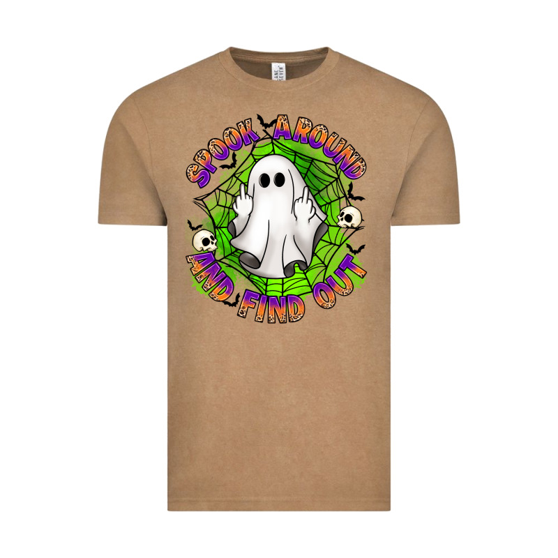 Spook Aound And Find Out Vintage Tee by Artiststas | Teevron