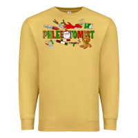 Antique Gold christmas phlebotomist Premium Sweatshirt - LillyAllenDesigns
