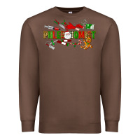 Chestnut christmas phlebotomist Premium Sweatshirt - LillyAllenDesigns