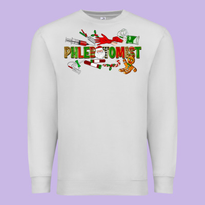 Christmas Phlebotomist Premium Sweatshirt Designed By Lillyallendesigns