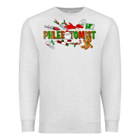 Oatmeal Heather christmas phlebotomist Premium Sweatshirt - LillyAllenDesigns