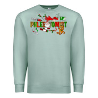 Seafoam christmas phlebotomist Premium Sweatshirt - LillyAllenDesigns
