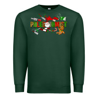 Sports Green christmas phlebotomist Premium Sweatshirt - LillyAllenDesigns
