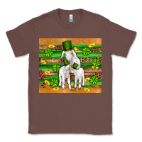 Chestnut st patricks goat family shamrock gold serape leopard glitter wooden tu Classic Tee - Artiststas