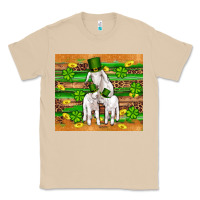 Mushroom st patricks goat family shamrock gold serape leopard glitter wooden tu Classic Tee - Artiststas