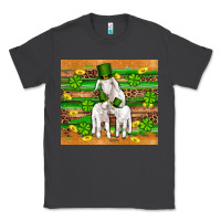 Smoke st patricks goat family shamrock gold serape leopard glitter wooden tu Classic Tee - Artiststas