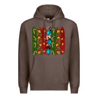 Coffee christmas brushstrokes Premium Hoodie - RanaPortraitStore