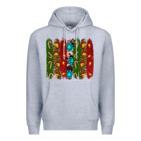 Heather Grey christmas brushstrokes Premium Hoodie - RanaPortraitStore