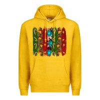 Lemon christmas brushstrokes Premium Hoodie - RanaPortraitStore