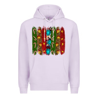 Lilac christmas brushstrokes Premium Hoodie - RanaPortraitStore