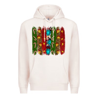Pale Pink christmas brushstrokes Premium Hoodie - RanaPortraitStore