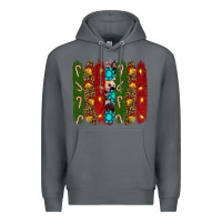 Rock christmas brushstrokes Premium Hoodie - RanaPortraitStore