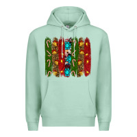 Seafoam christmas brushstrokes Premium Hoodie - RanaPortraitStore