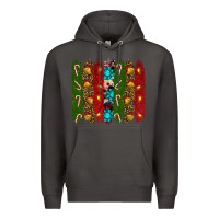 Smoke christmas brushstrokes Premium Hoodie - RanaPortraitStore