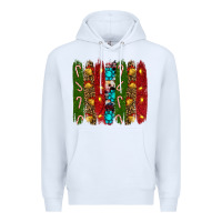White christmas brushstrokes Premium Hoodie - RanaPortraitStore