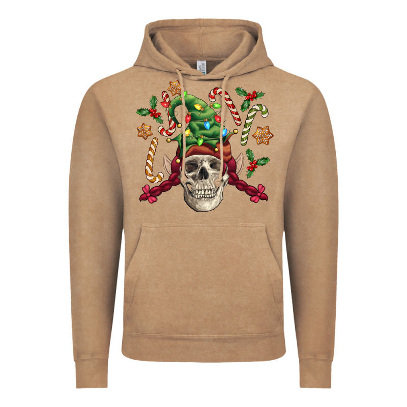 Elf Skull Vintage Hoodie by FaDigitalArtStudio | Teevron