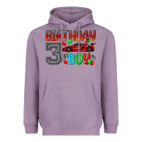 Lavender birthday boy 3 Heavyweight Hoodie - BundleAndBundleShop