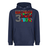 Navy birthday boy 3 Heavyweight Hoodie - BundleAndBundleShop
