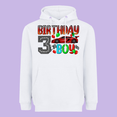 Birthday Boy 3 Heavyweight Hoodie Designed By Bundleandbundleshop