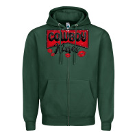 Sports Green cowboy kisses Zipper Hoodie - MaliasSmallBusiness